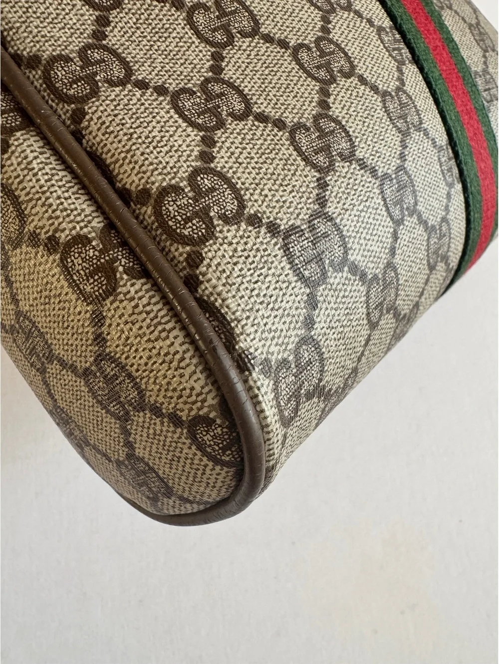Gucci GG Supreme Web Sherry Line Pouch 89.01.012 Made in Italy